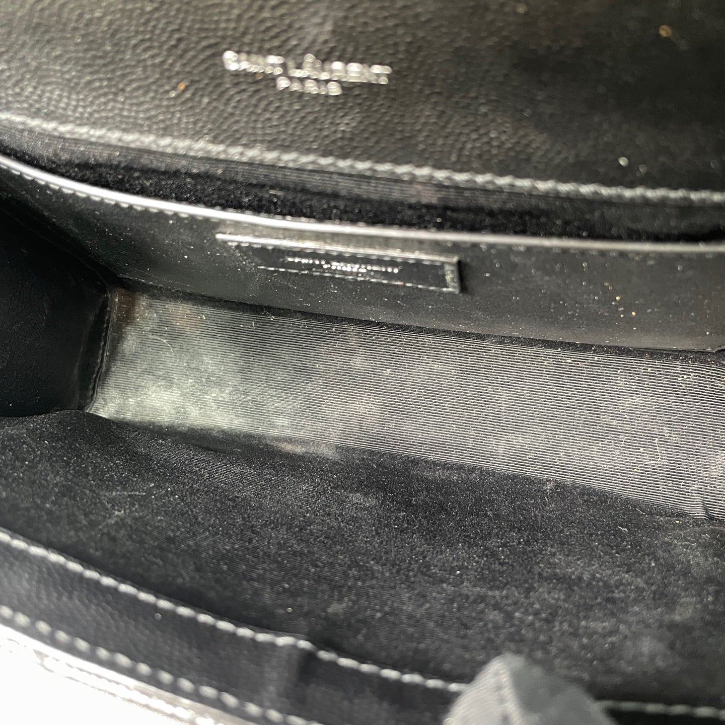Saint Laurent - Envelope Bag - Pebbled calfskin leather - Black - (medium)