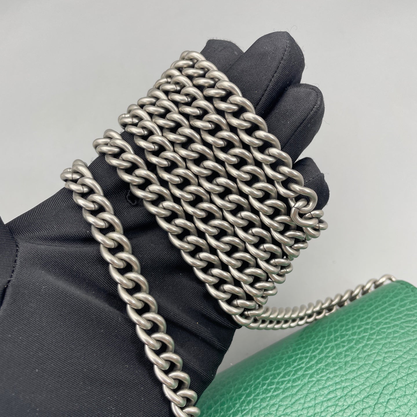 Gucci - Dionysus Wallet on Chain - Grained leather - Green - (mini)