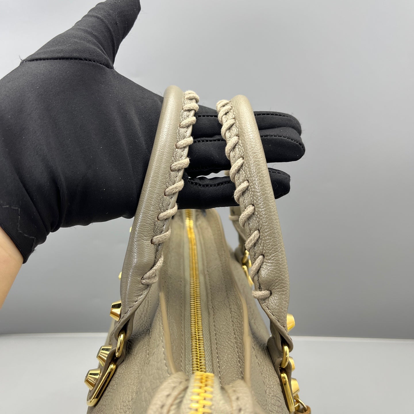Balenciaga - Mini City - Grained leather - Grey - (mini)