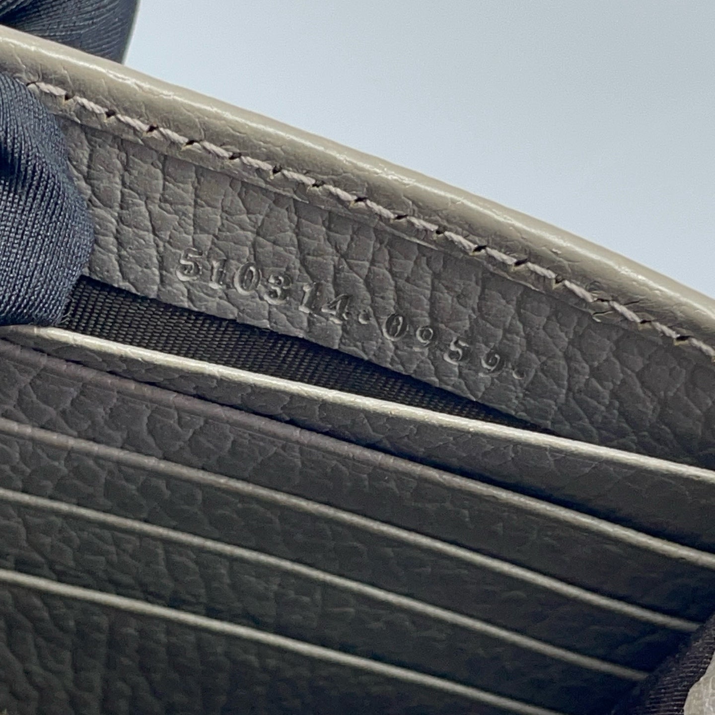 Gucci - Interlocking G WOC - Grained leather - Grey - (small)