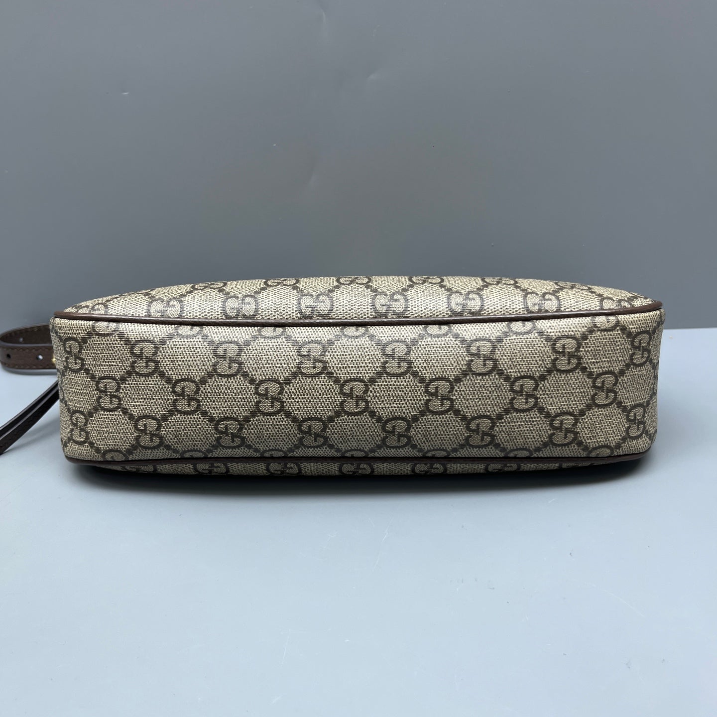 Gucci - Ophidia Series Shoulder Bag - GG Supreme canvas with leather trim - Brown - (small)
