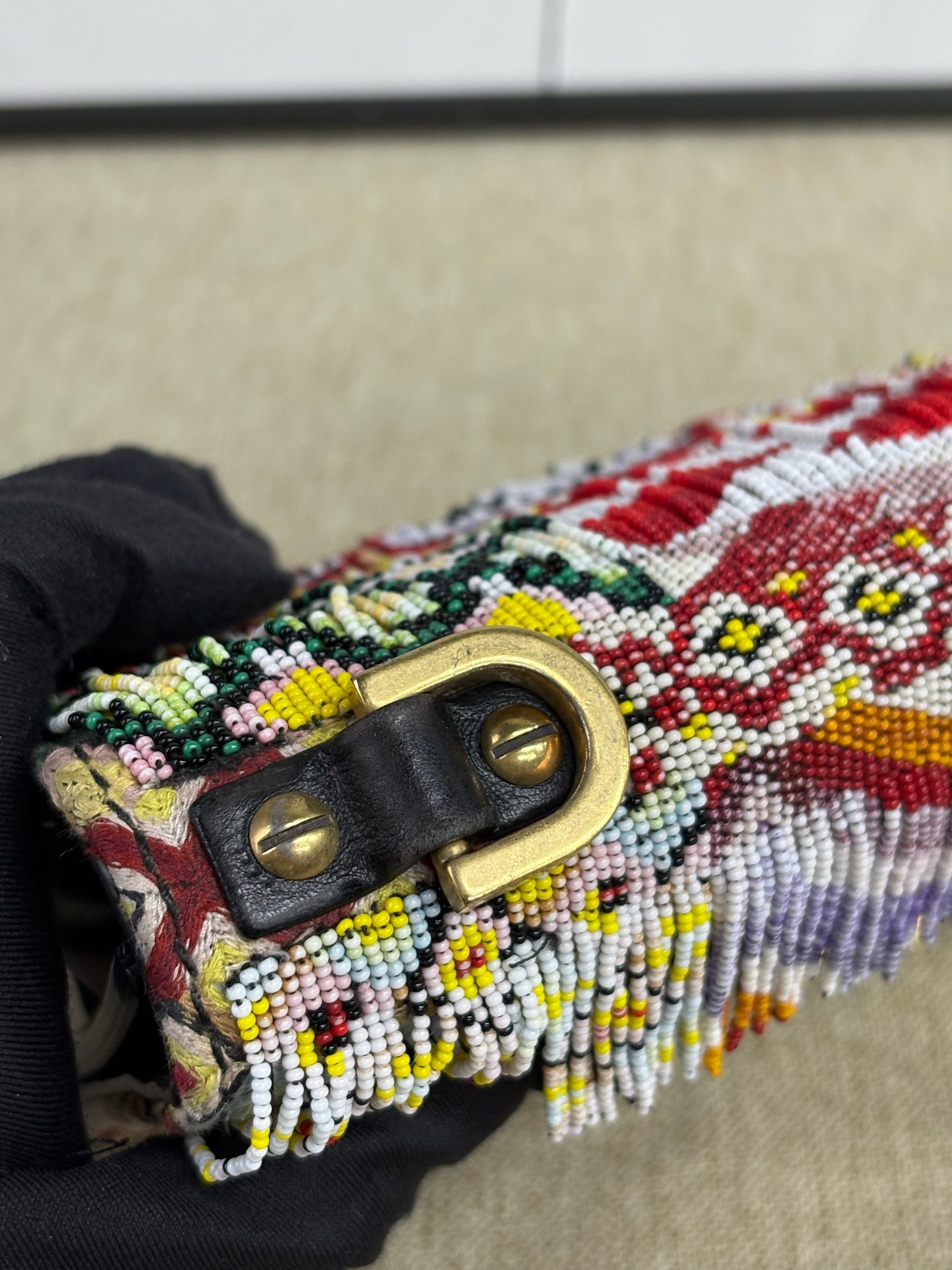 Dior - J'Adior Beaded Flap Bag Limited Edition - Leather with beaded embroidery - Multicolour - (Small)
