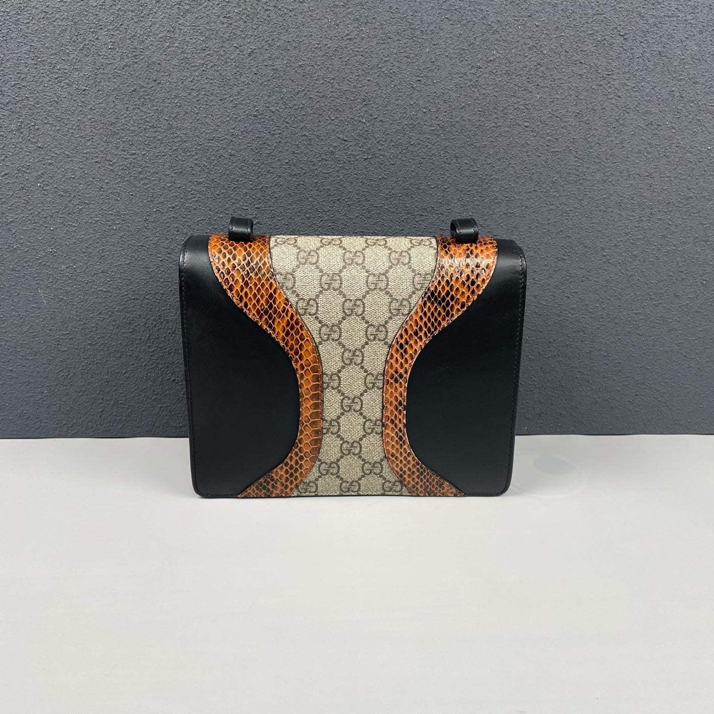 Gucci - Osiride Tiger Head Shoulder Bag - GG Supreme canvas, Leather, Python - Multicolour - (Small)