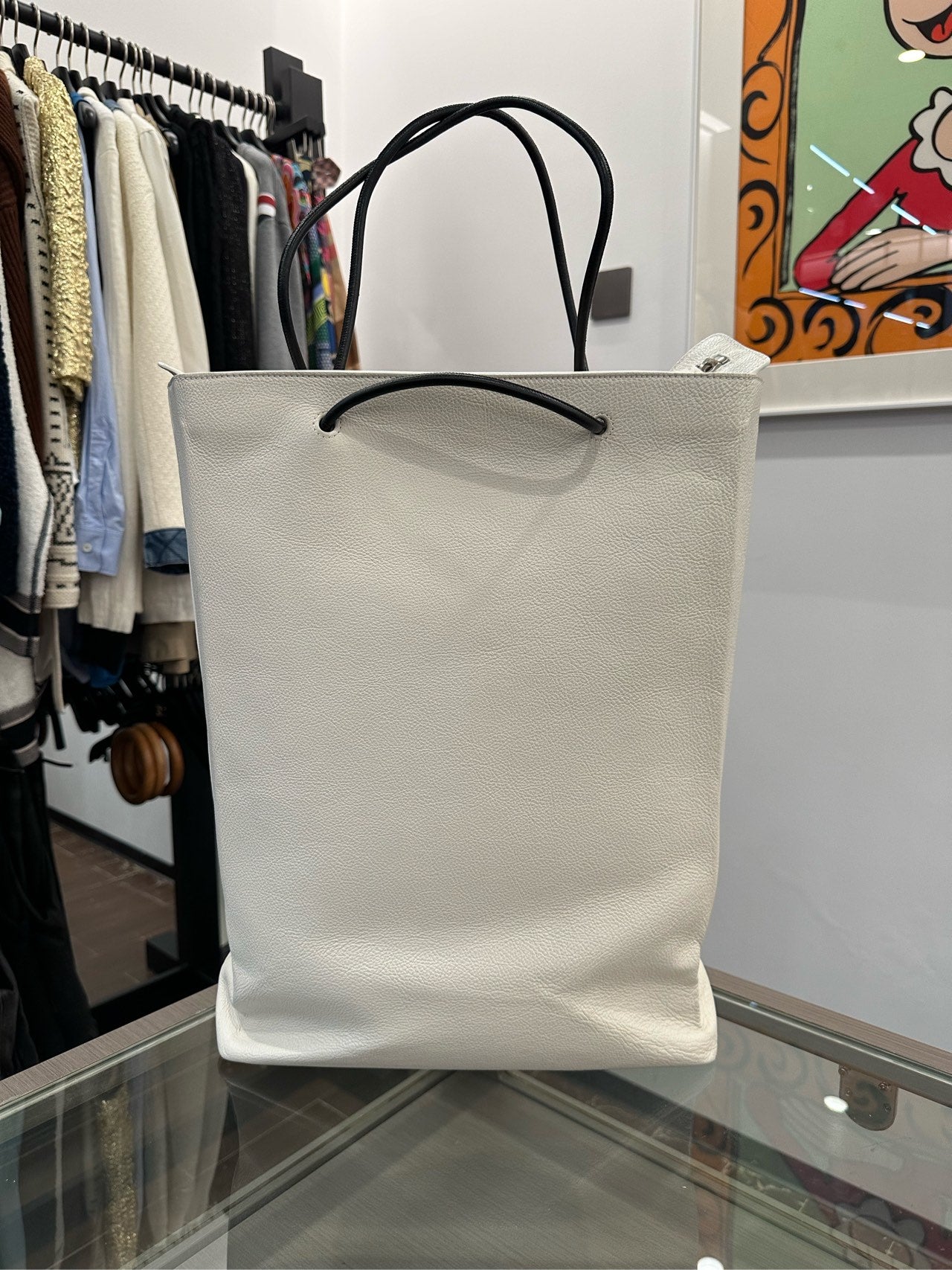 Balenciaga - Shopping Tote - Leather - White - (large)