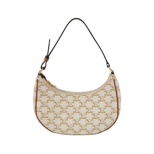 Celine - AVA - Coated canvas with leather trim - White - (Small)