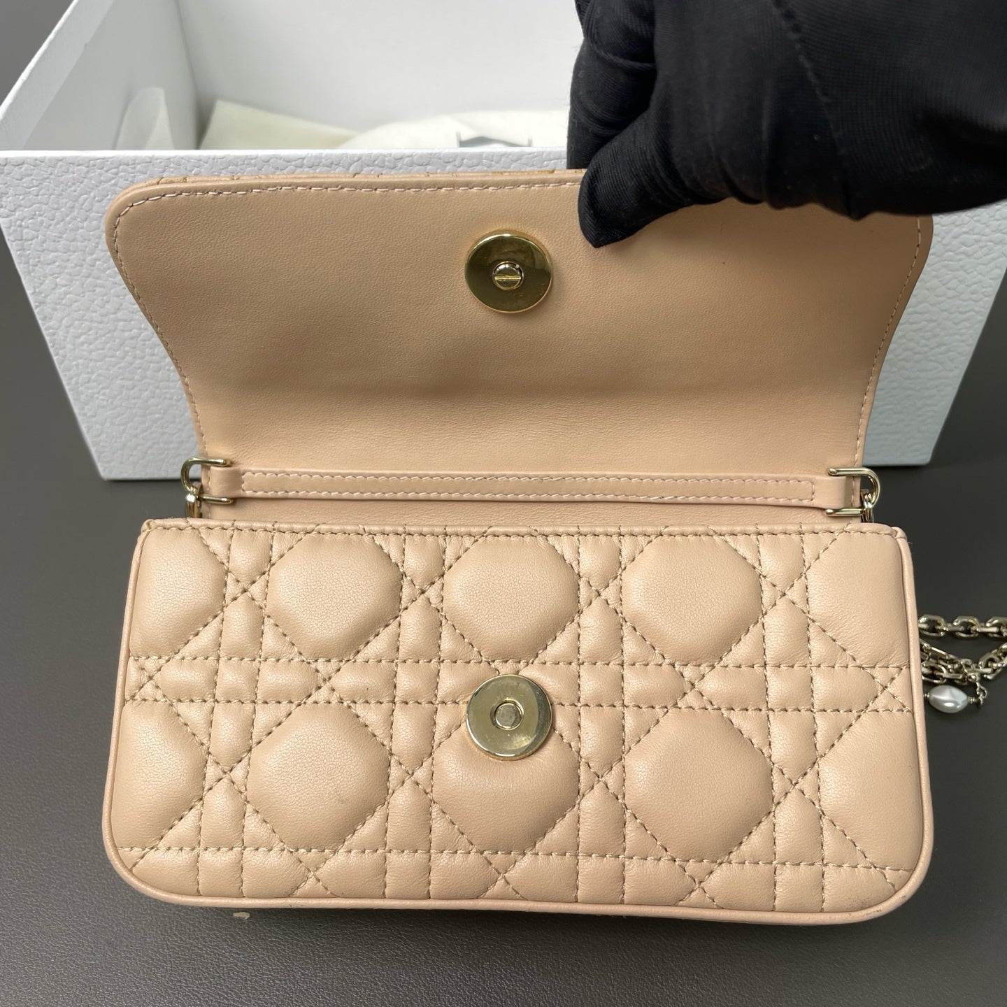 Dior - My Dior Lady WOC - Lambskin leather - Beige - (mini)
