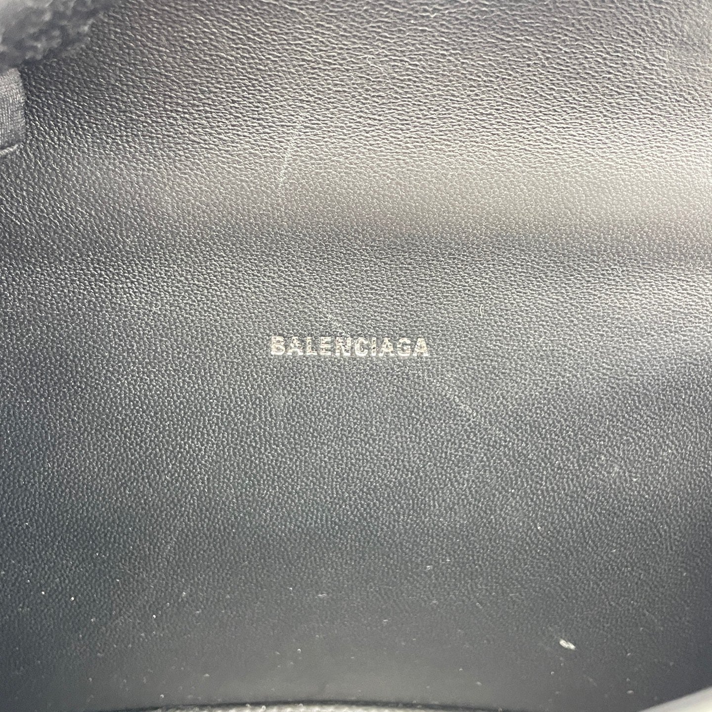 Balenciaga - Hourglass XS - Pebbled leather - Black - (mini)