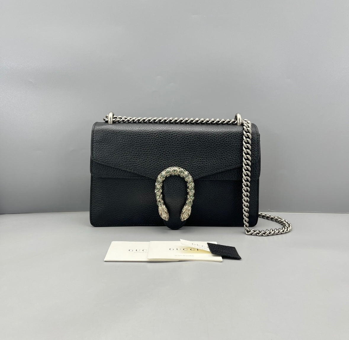 Gucci - Dionysus Medium Shoulder Bag - Leather - Black - (Medium)