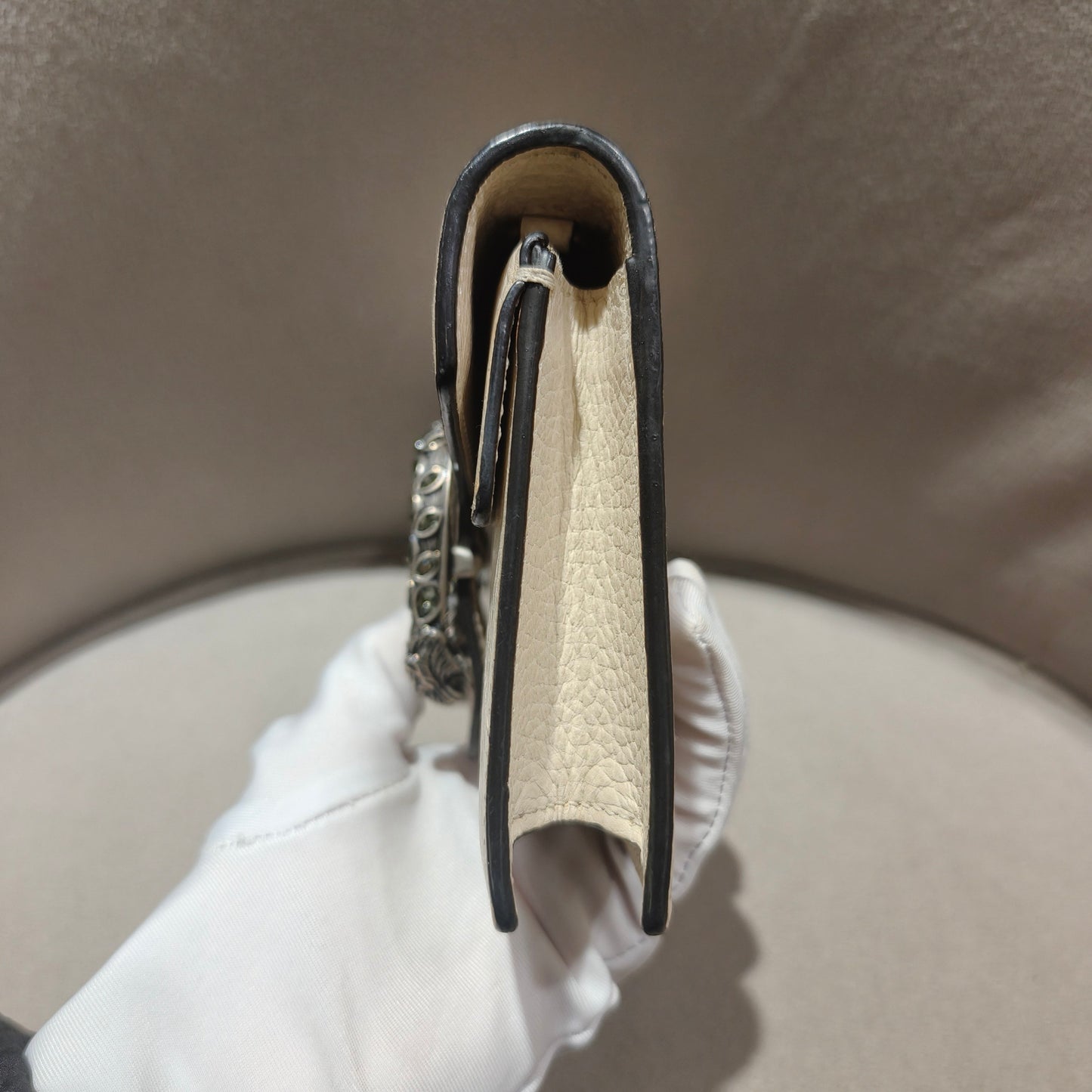 Gucci - Dionysus Super Mini - Grained leather - Off-white - (mini)