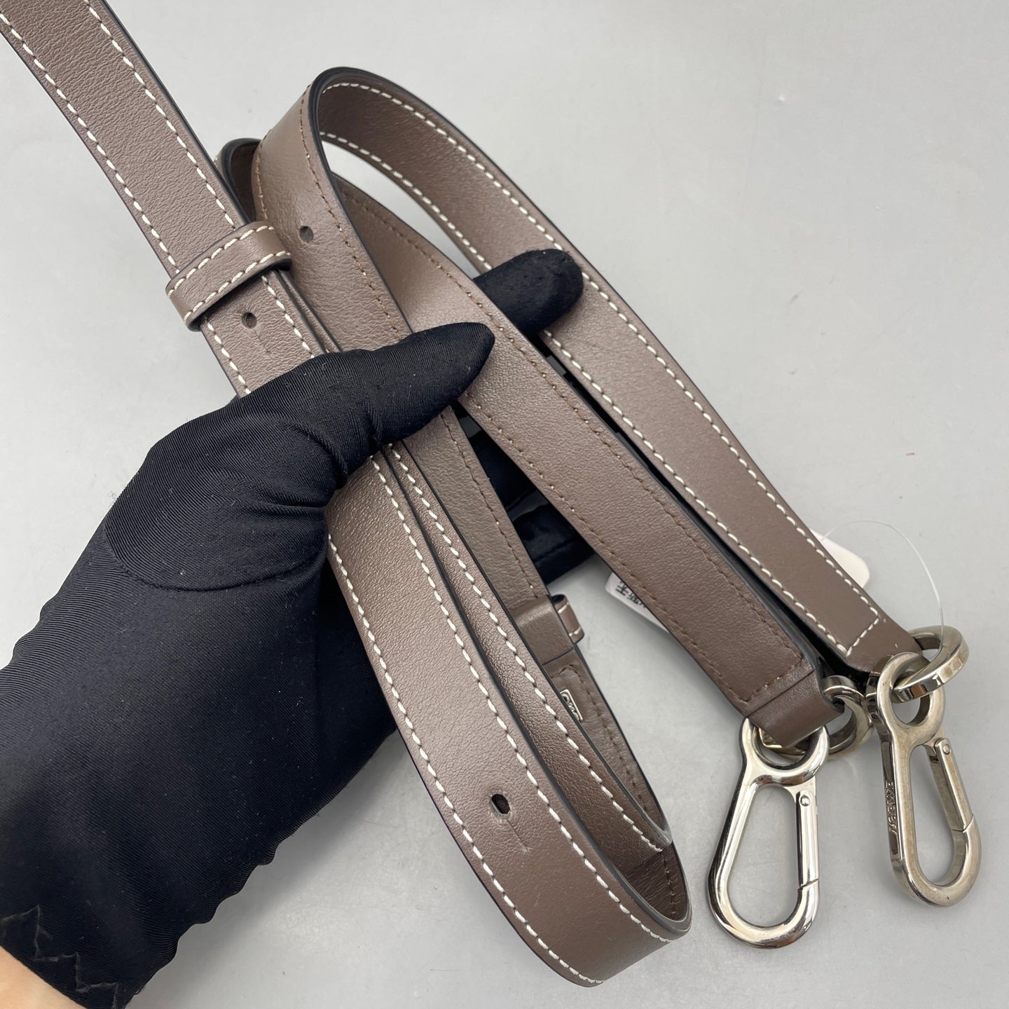 Loewe - Puzzle Small - Pebbled calfskin leather - Grey-brown - (small)