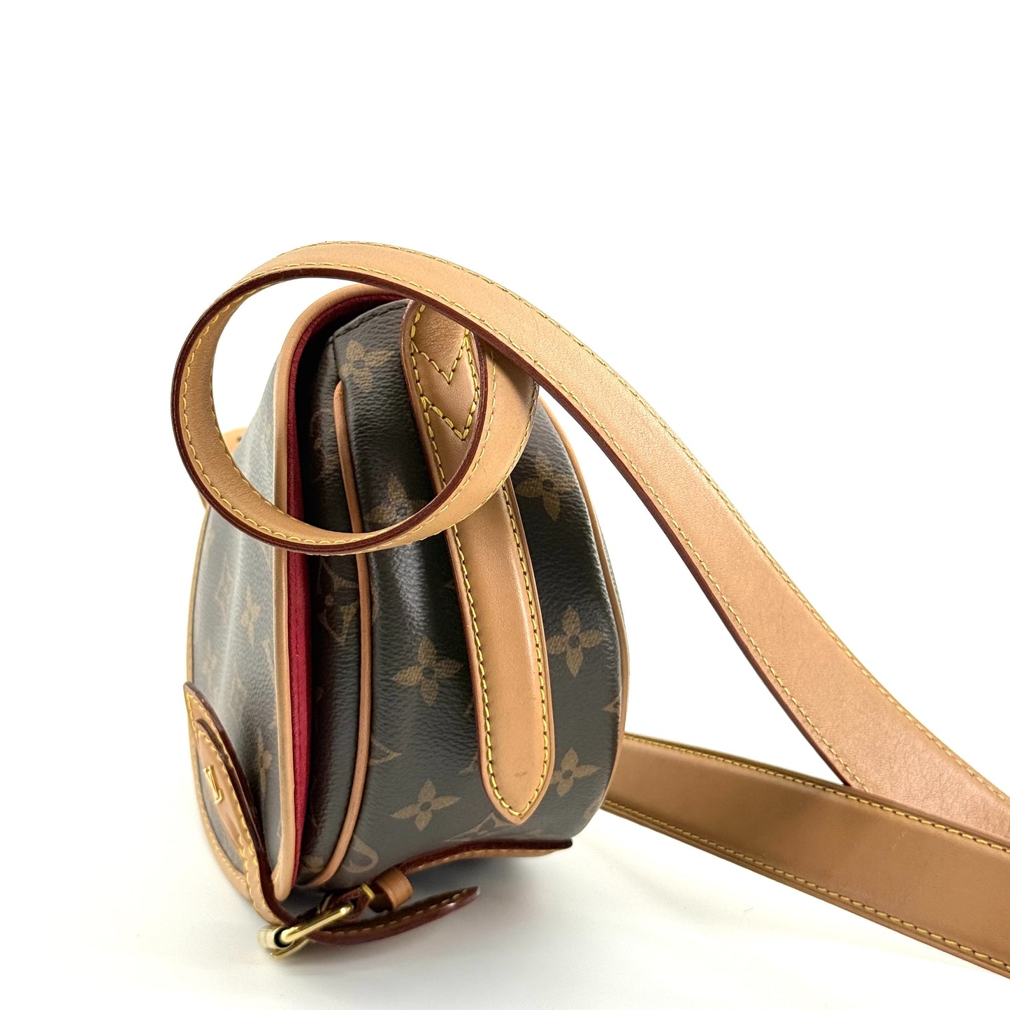 Louis Vuitton - Monogram Half Moon Bag (PL2230) - Monogram coated canvas with Vachetta leather trim - Brown - (mini)