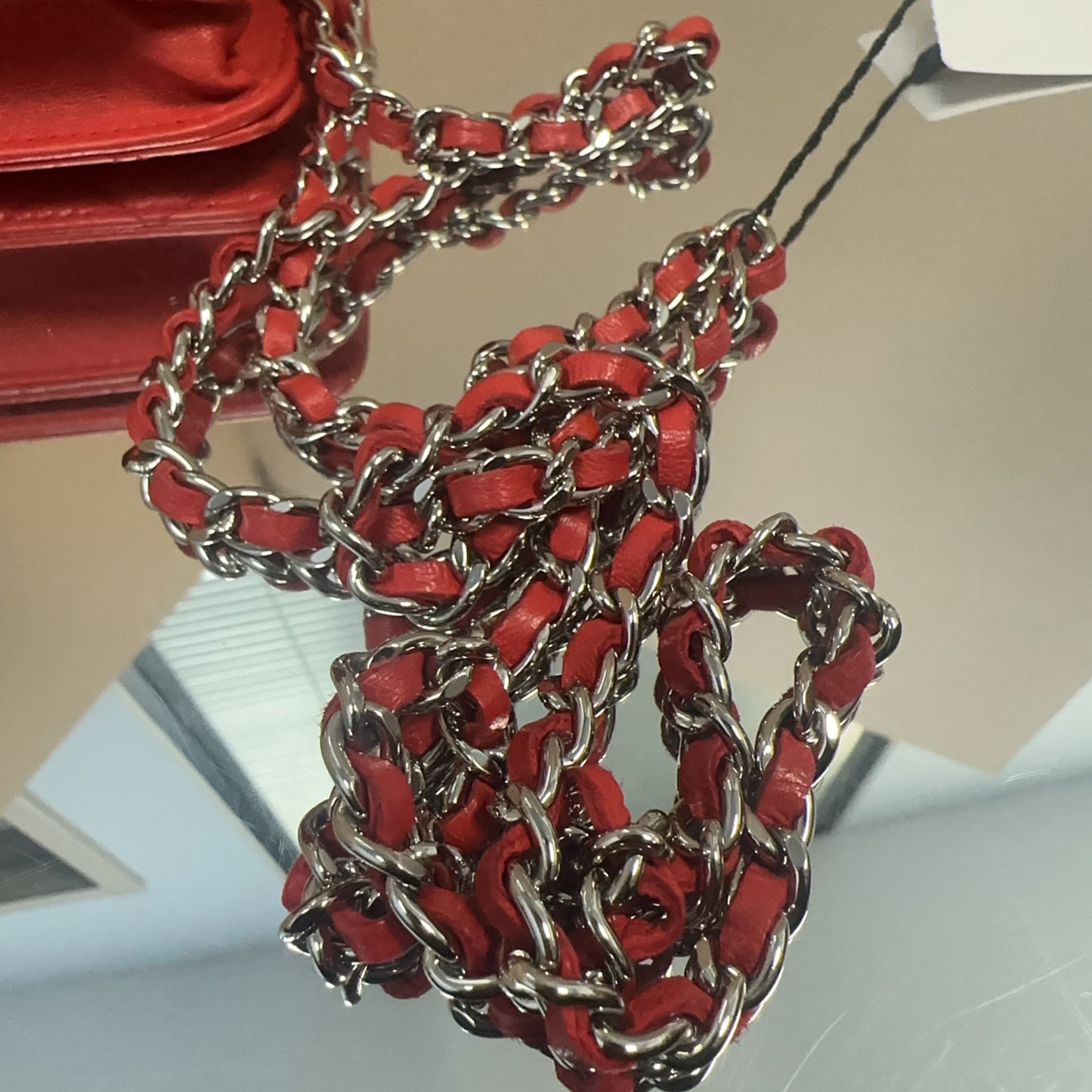 Chanel - Wallet on Chain (WOC) - Lambskin leather - Red - (Mini)