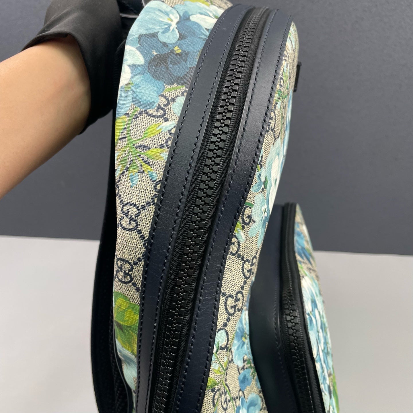Gucci - Geranium Floral GG Supreme Backpack - GG Supreme canvas with leather trim - Multicolour - (Medium)