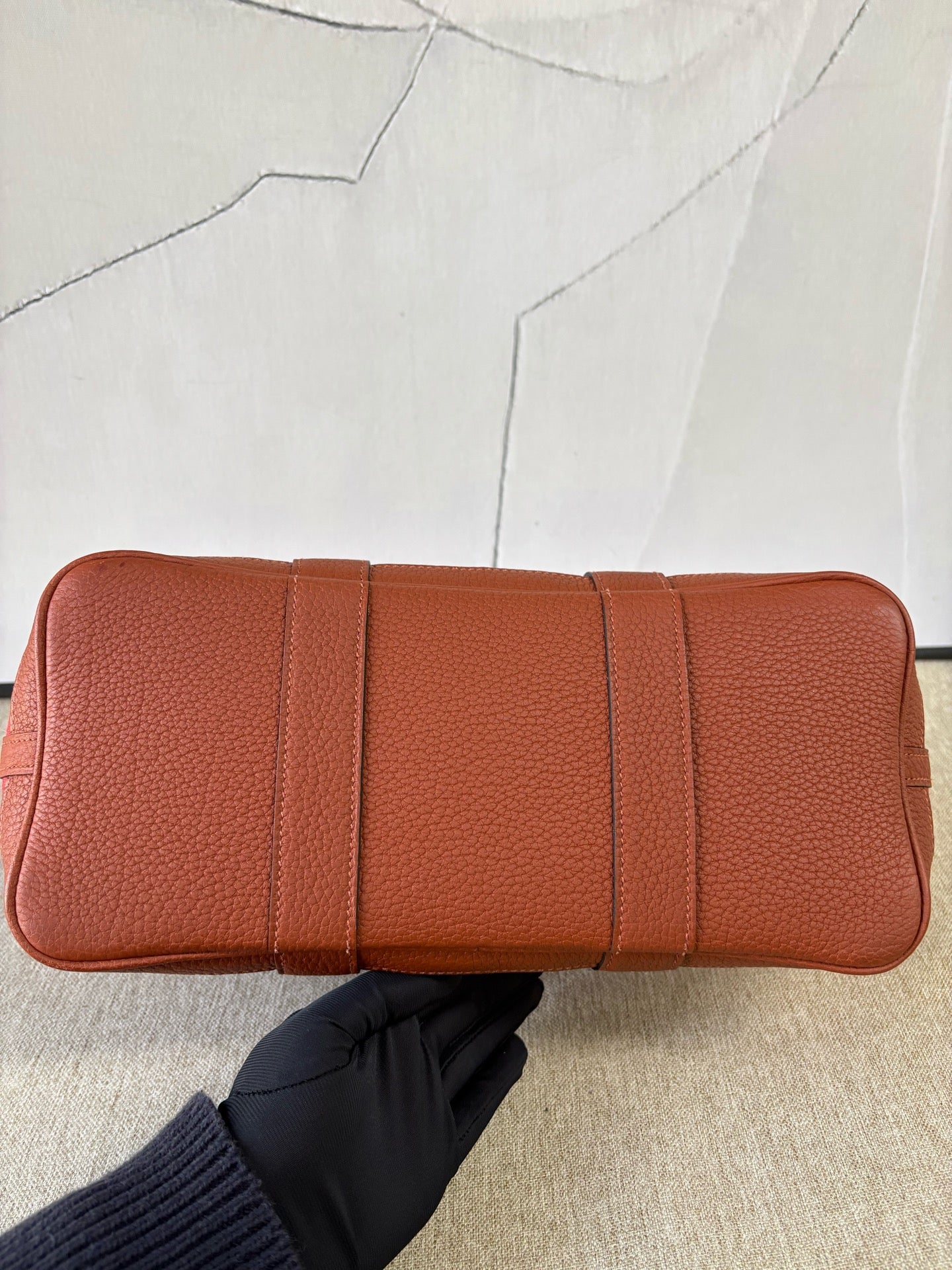 Hermes - Garden Party 30 - Canvas with Leather trim - Brick Red and Chestnut Brown - (Medium)