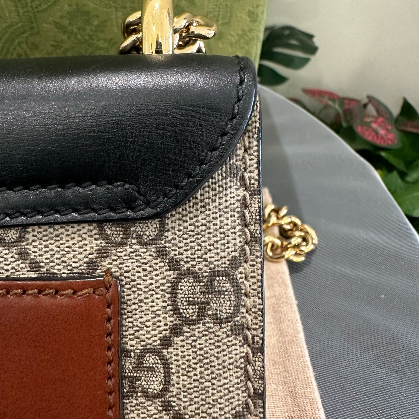Gucci - Padlock Mini Bag - GG Supreme coated canvas with leather trim - Beige, Ebony, Black, Brown - (mini)