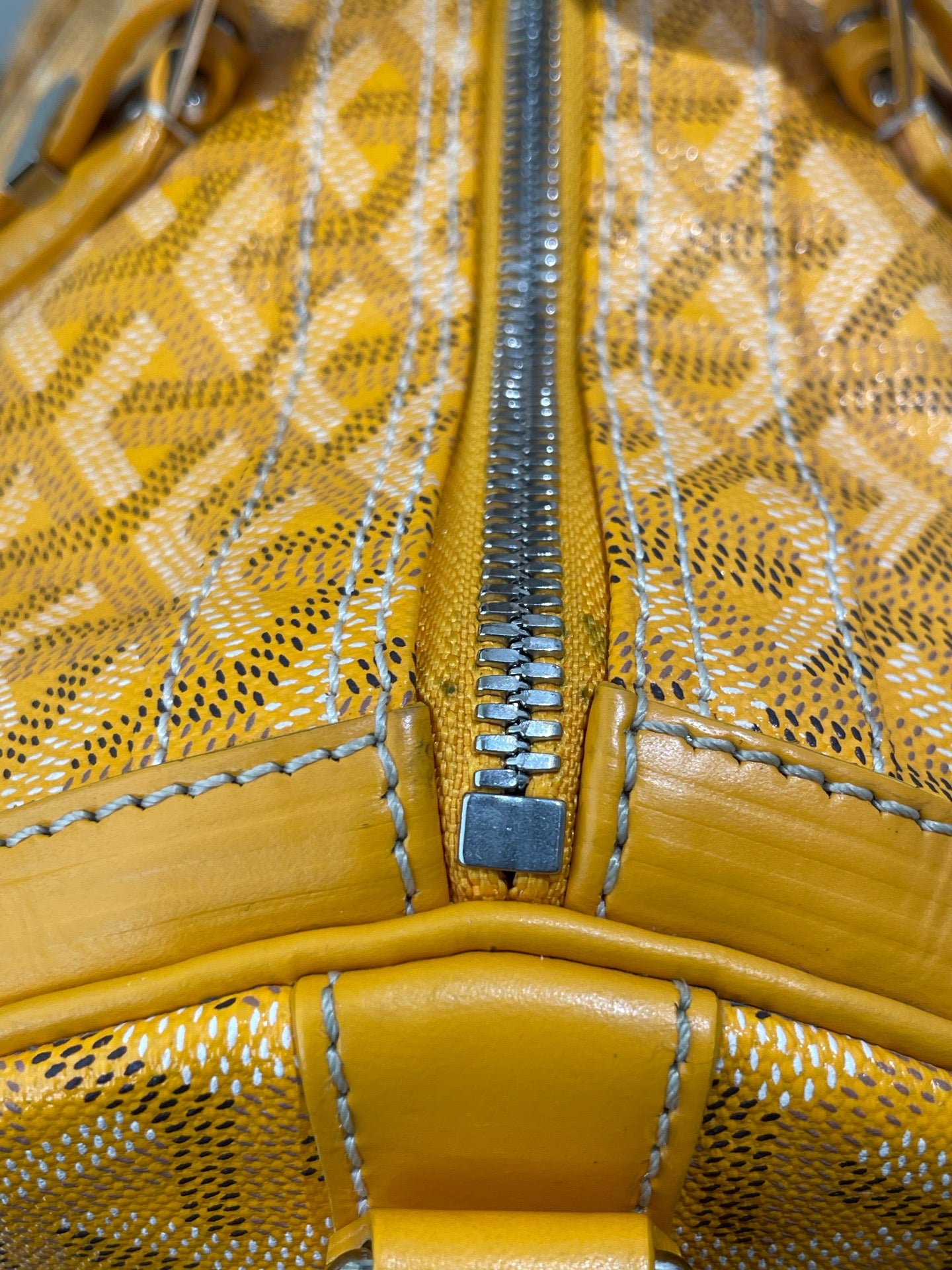 Goyard - Croisière 40 - Goyardine canvas with leather trim - Yellow - (Medium)
