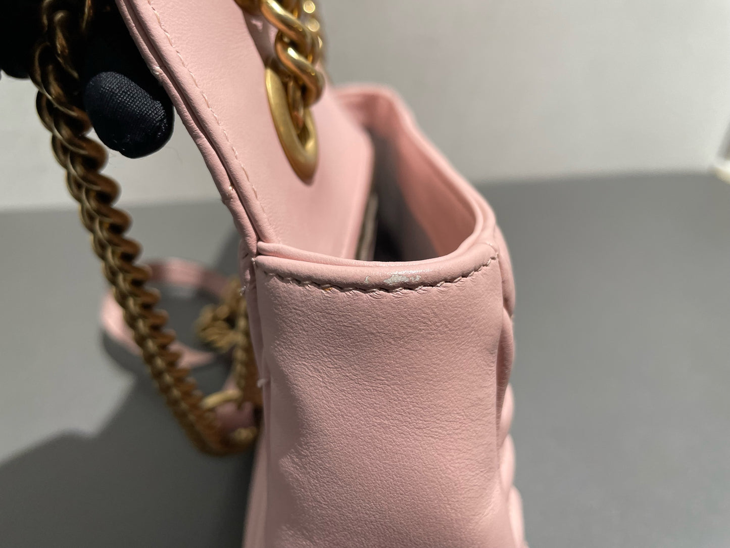 Gucci - GG Marmont Matelassé Small Shoulder Bag - Leather - Pink - (small)