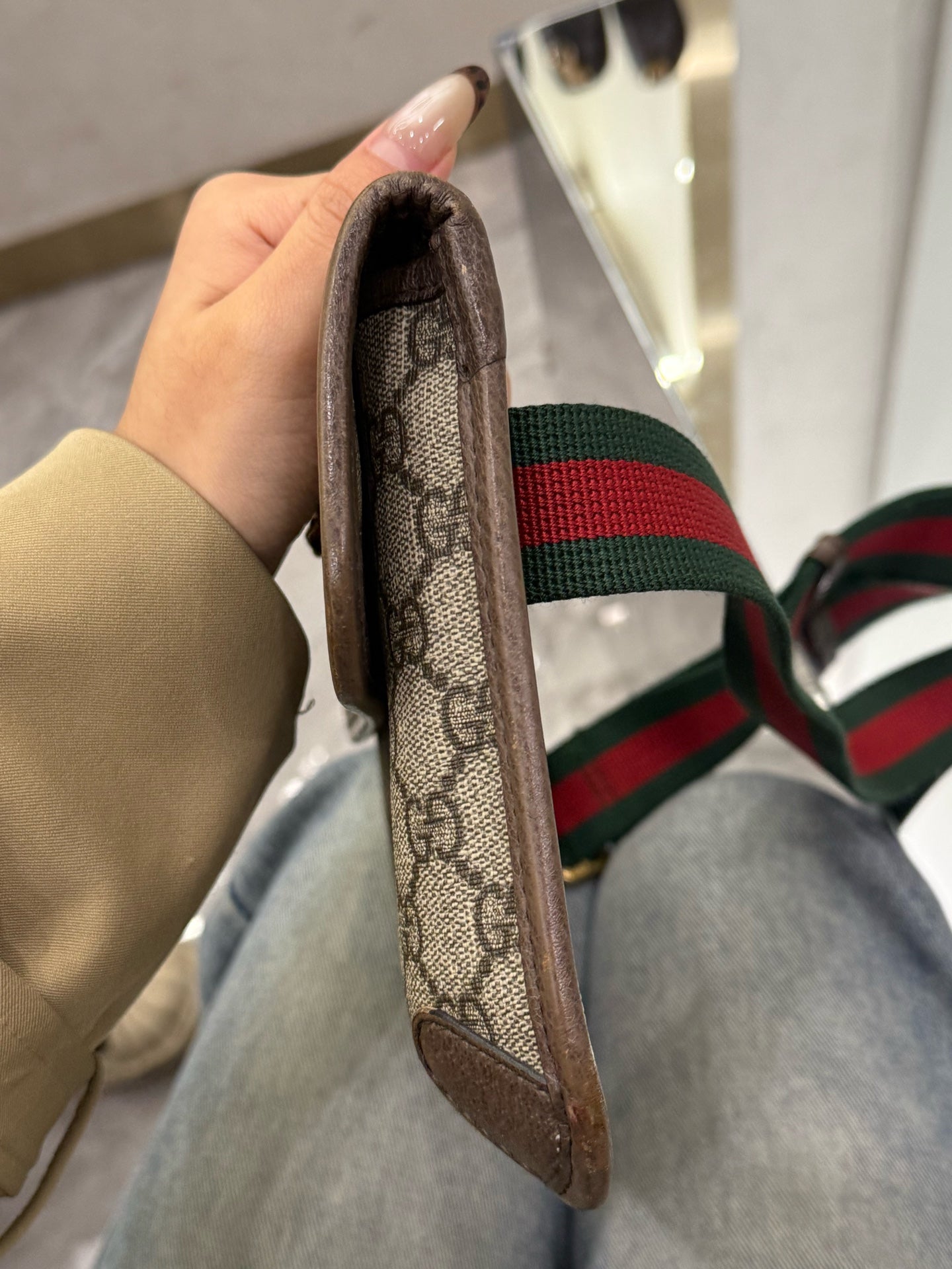 Gucci - GG Supreme Neo Vintage Tiger Head Belt Bag - GG Supreme canvas with leather trim - Beige - (small)
