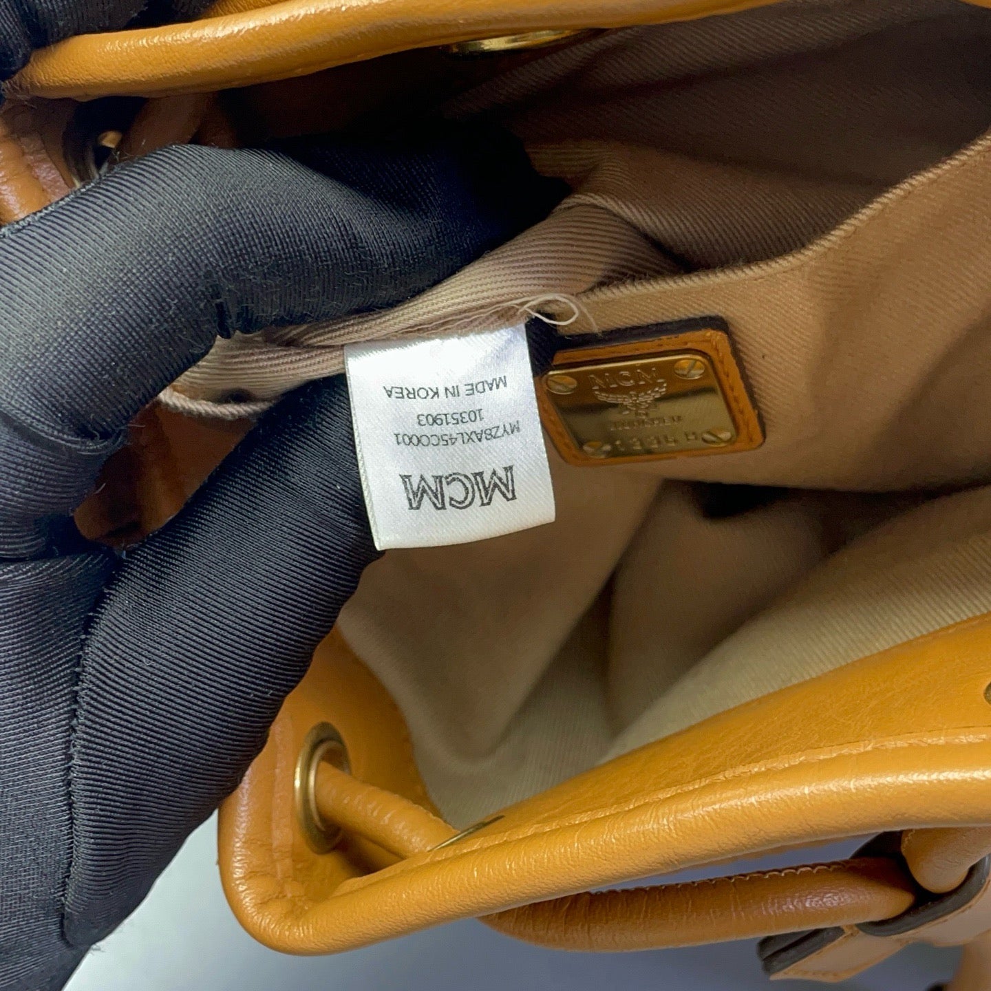 MCM - Visetos Mini Rabbit Bucket Bag - Coated canvas with leather trim - Brown - (mini)