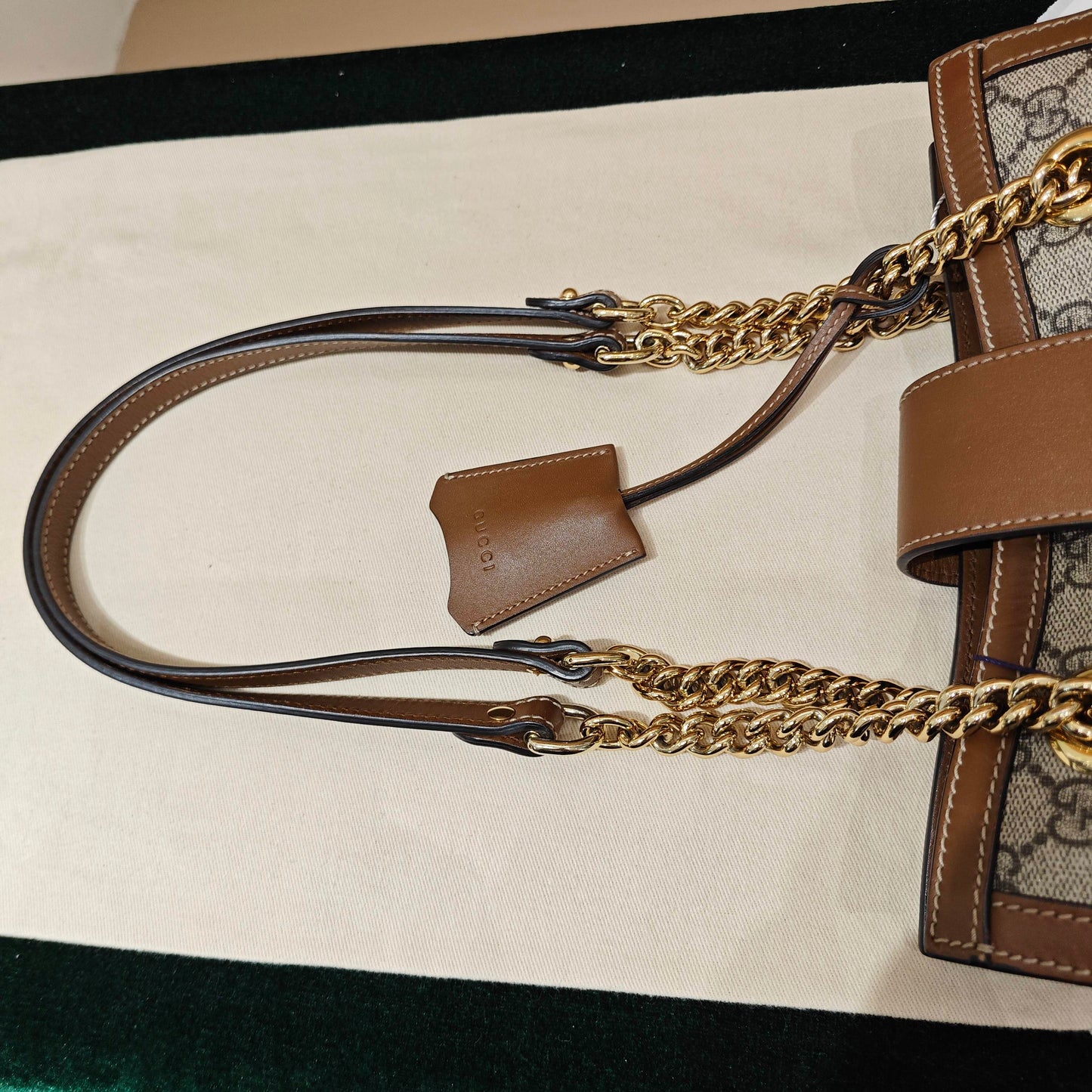 Gucci - Padlock Small Shoulder Bag - GG Supreme canvas with leather trim - Brown - (small)