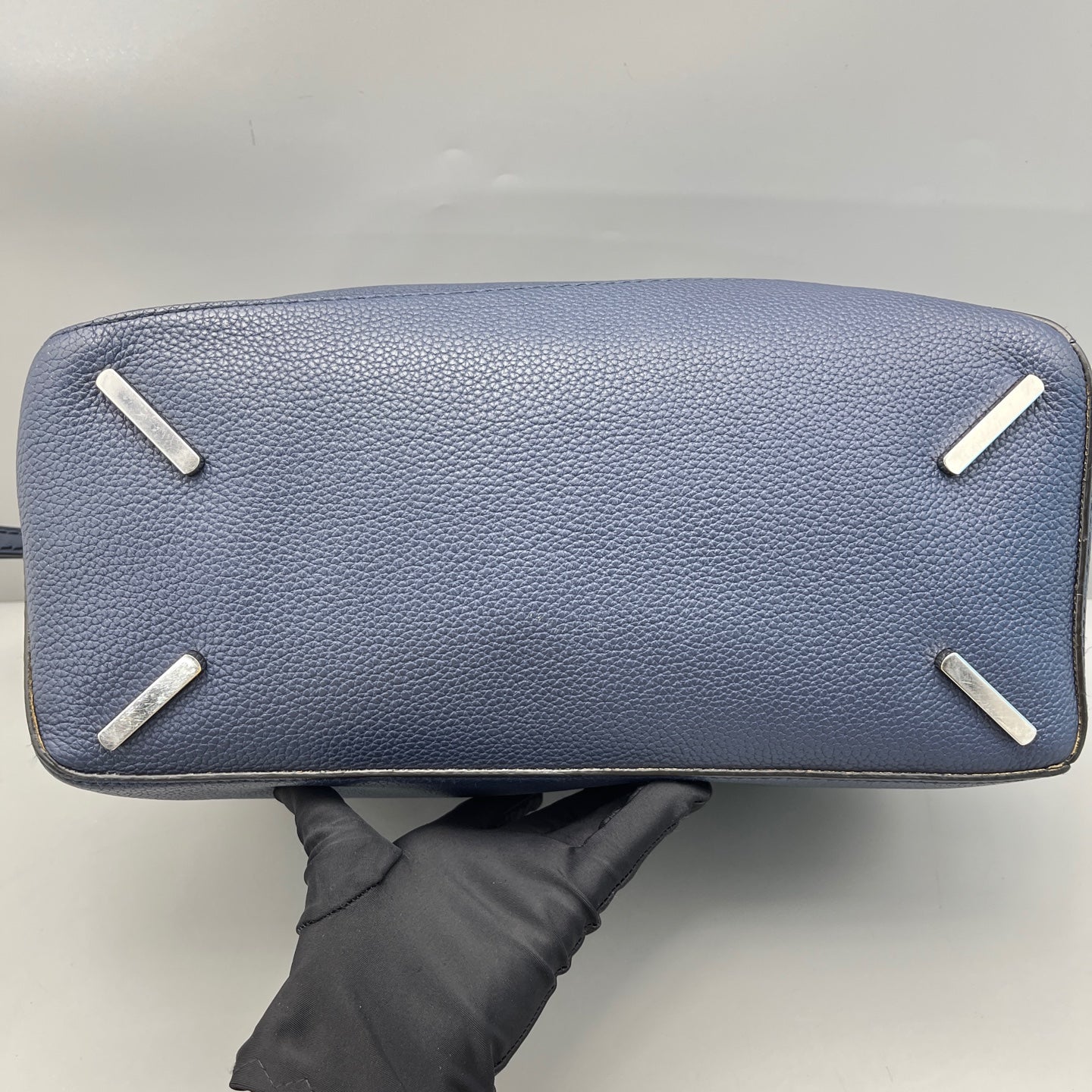 LOEWE - Puzzle Bag - Grained leather - Navy - (Large)