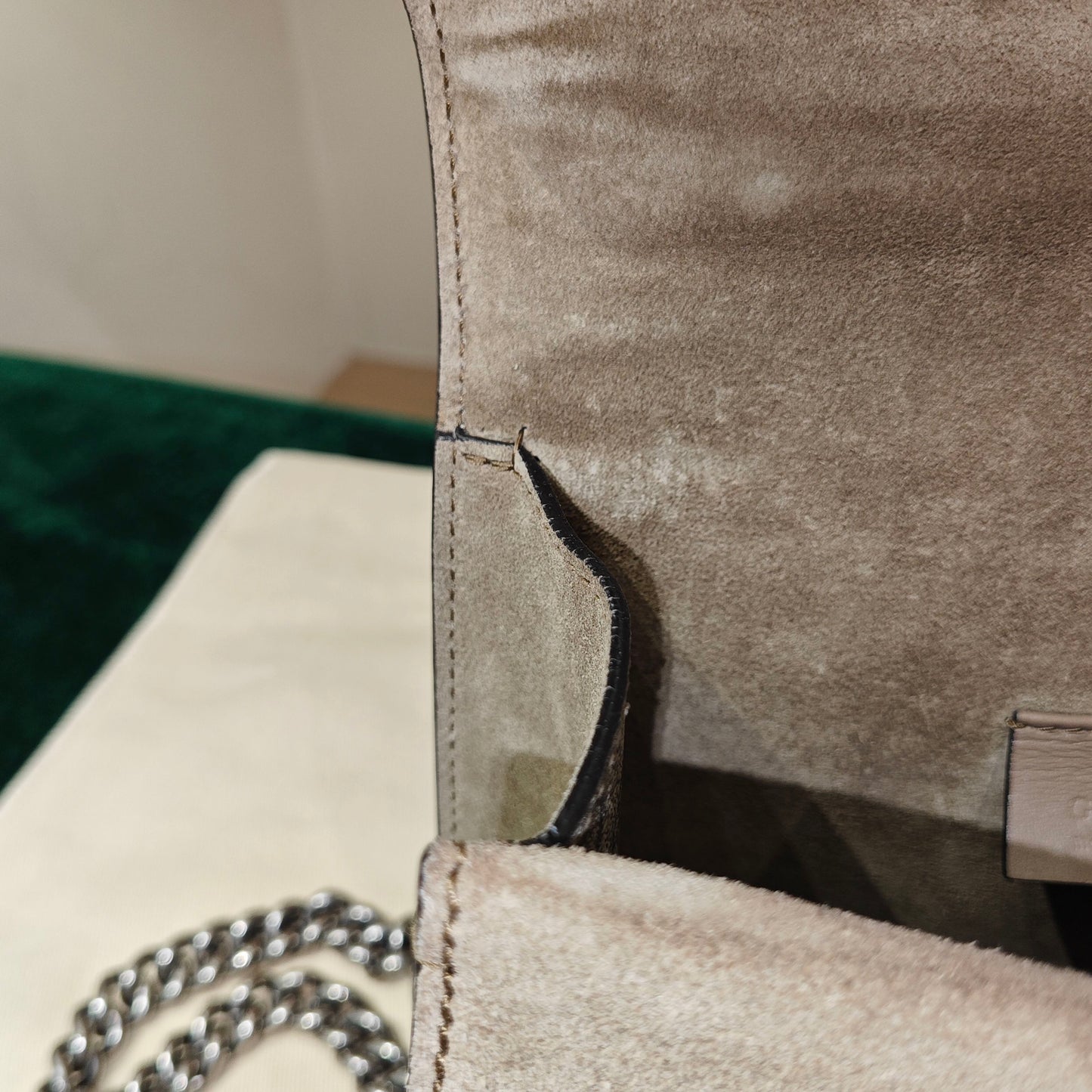 Gucci - Dionysus Mini Shoulder Bag - GG Supreme canvas with suede and leather trim - Beige and Camel - (mini)