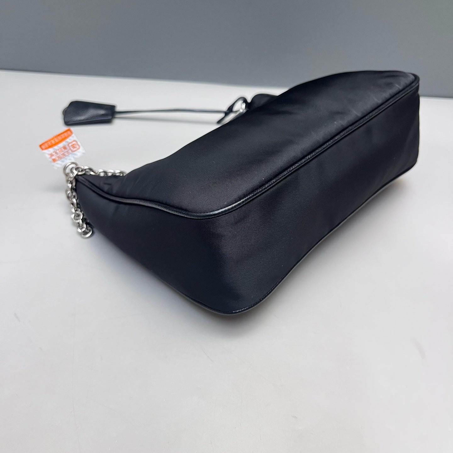 Prada - Re-Edition 2000 Hobo Bag - Recycled nylon (Re-Nylon) with Saffiano leather trim - Black with Silver-Tone Hardware - (mini)