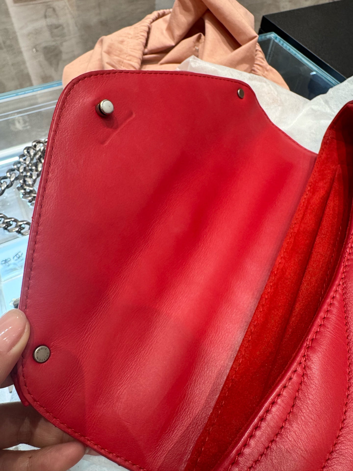 Louis Vuitton - New Wave Chain Bag - Leather - Red - (small)