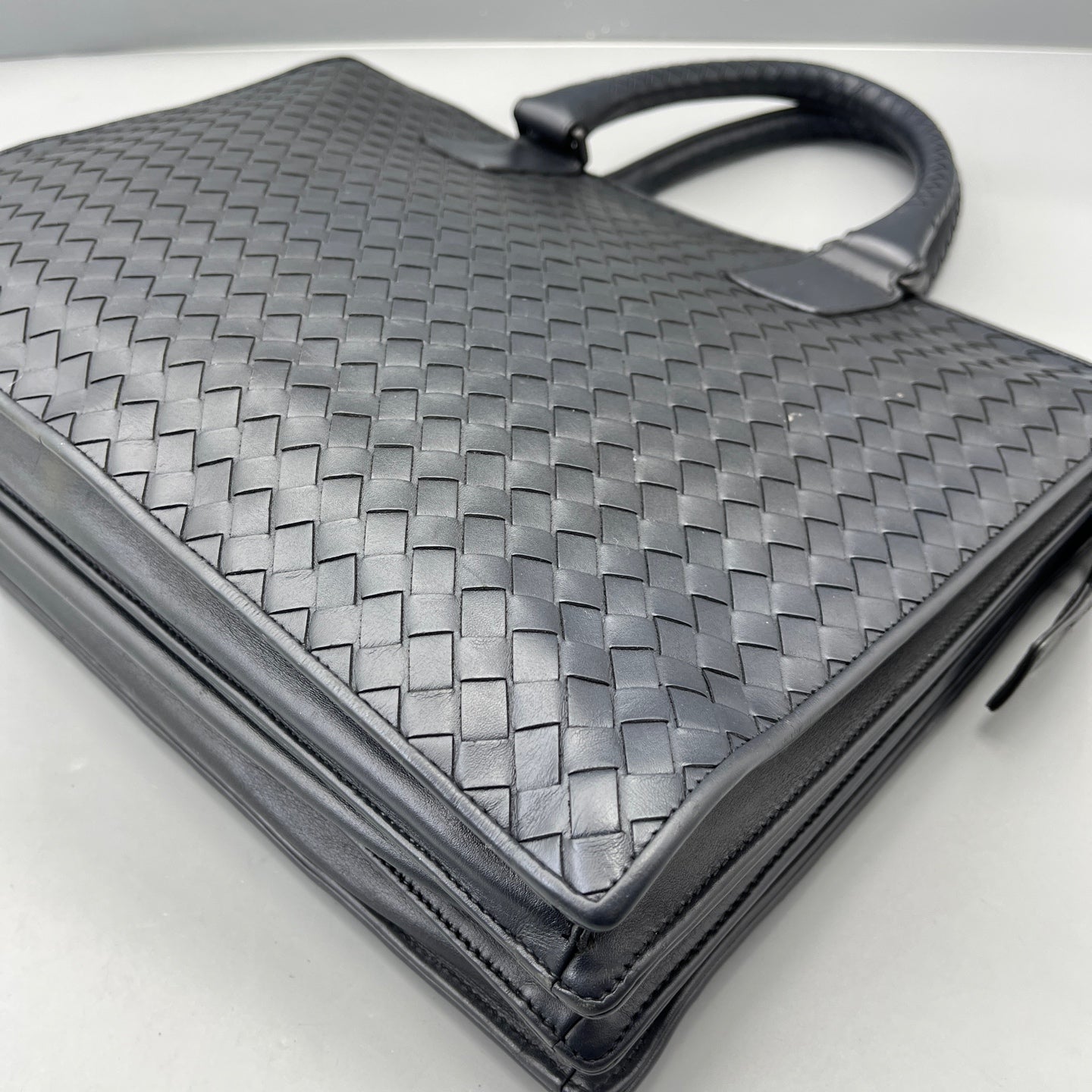 Bottega Veneta - Intrecciato Briefcase - Leather - Grey - (Large)