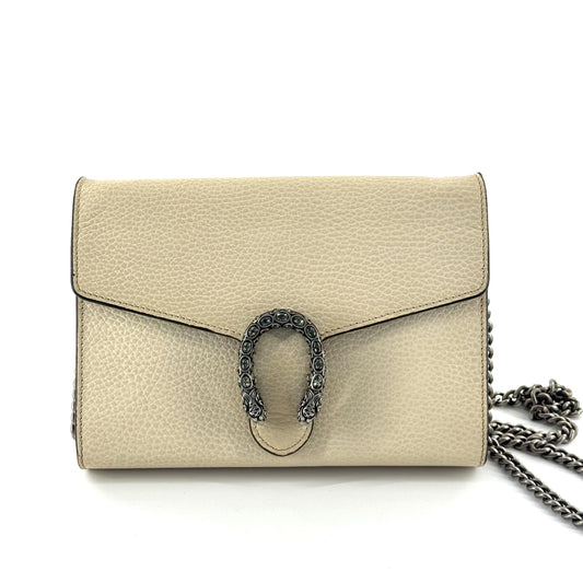 Gucci - Dionysus Wallet on Chain (WOC) - Leather - White - (mini)