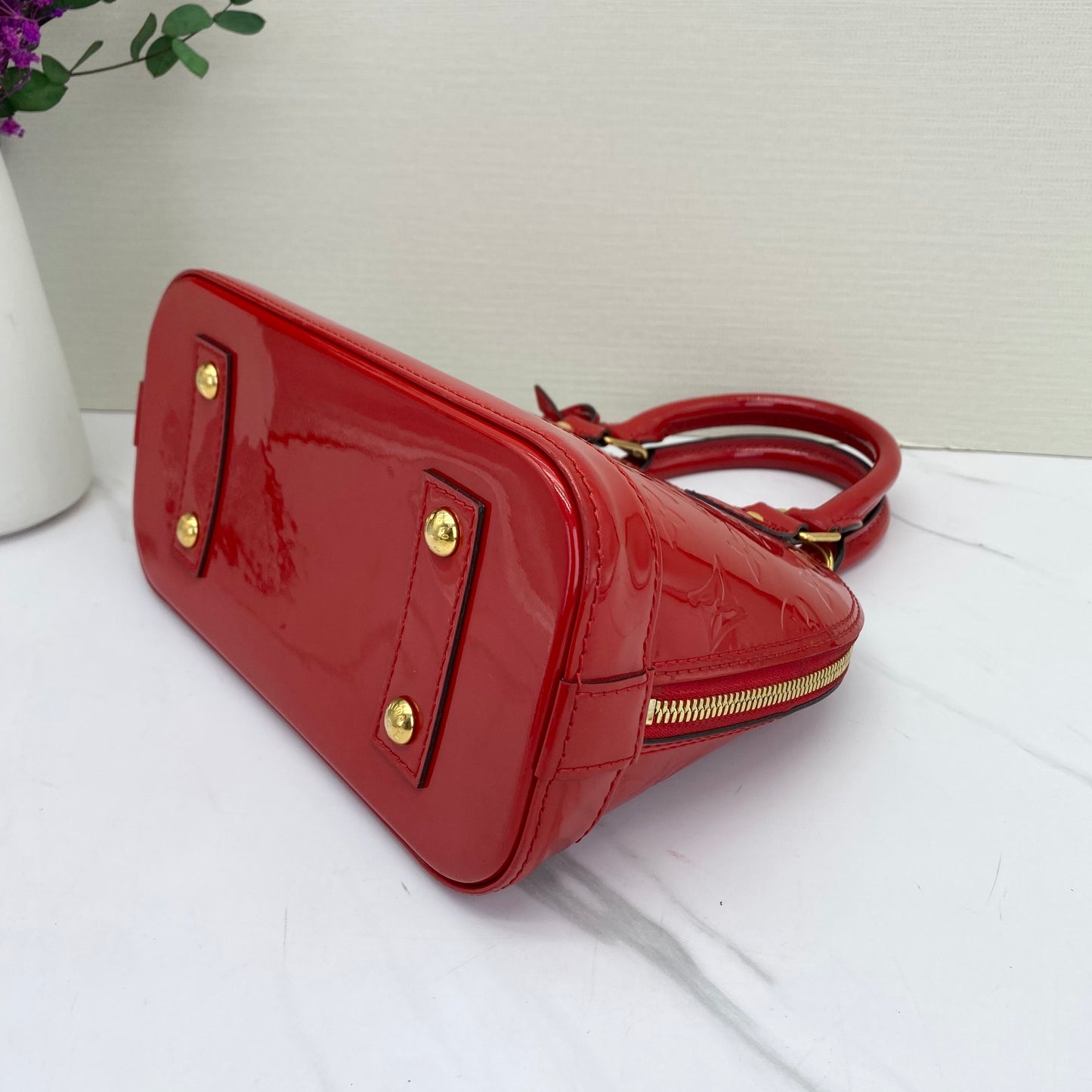 Louis Vuitton - Alma BB - Patent leather - Red - (mini)