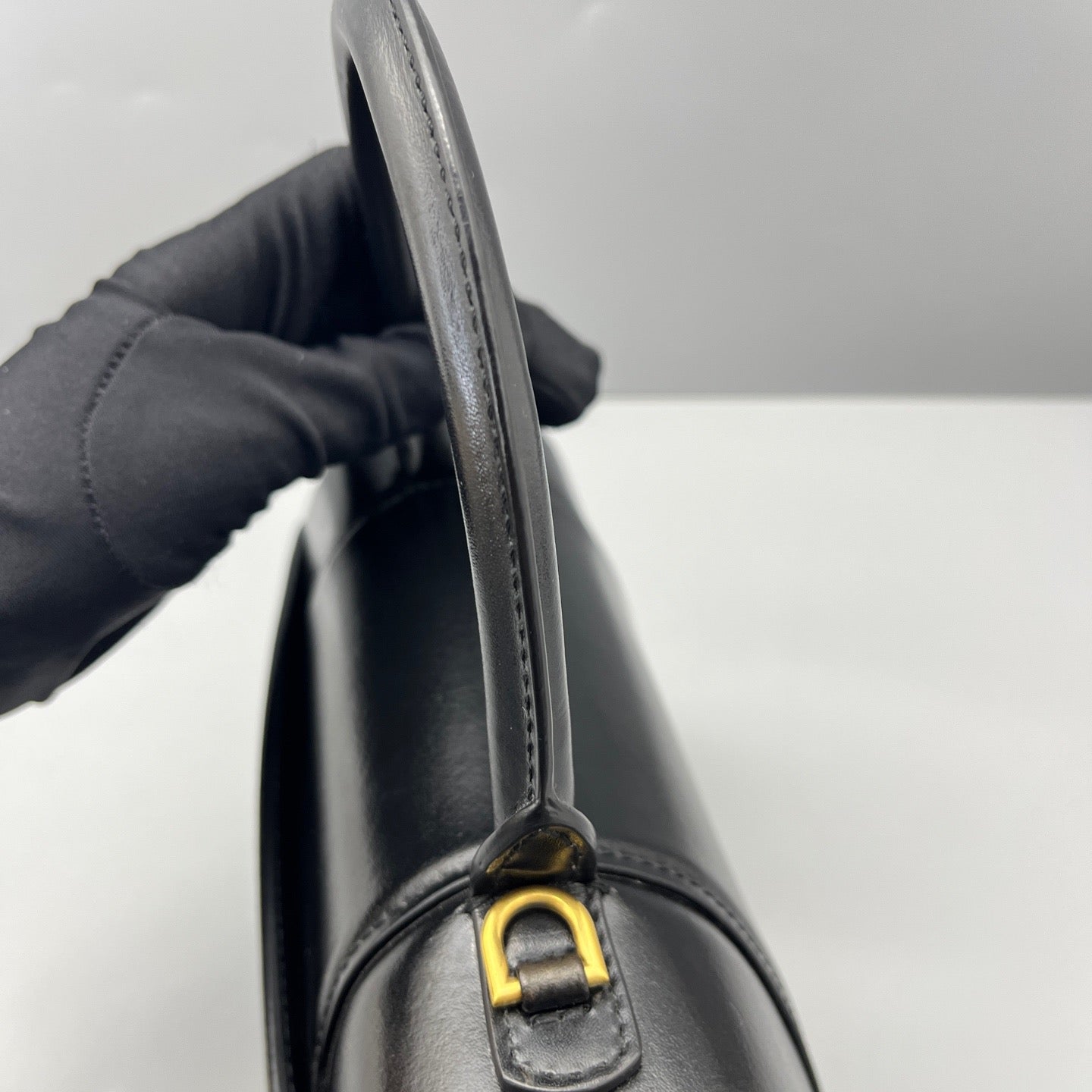 Balenciaga - Hourglass Small Top Handle Bag - Smooth leather - Black - (Small)