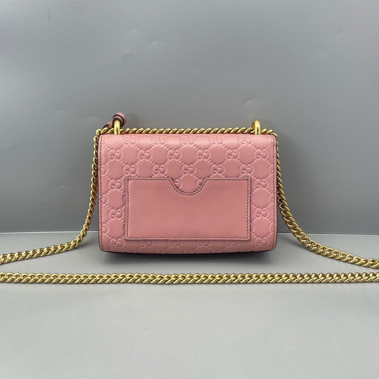 Gucci - Padlock Shoulder Bag - Leather - Pink - (mini)