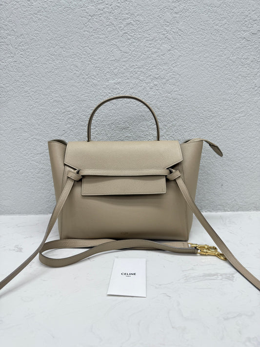 Celine - Belt Bag - Grained calfskin leather - Beige - (medium)