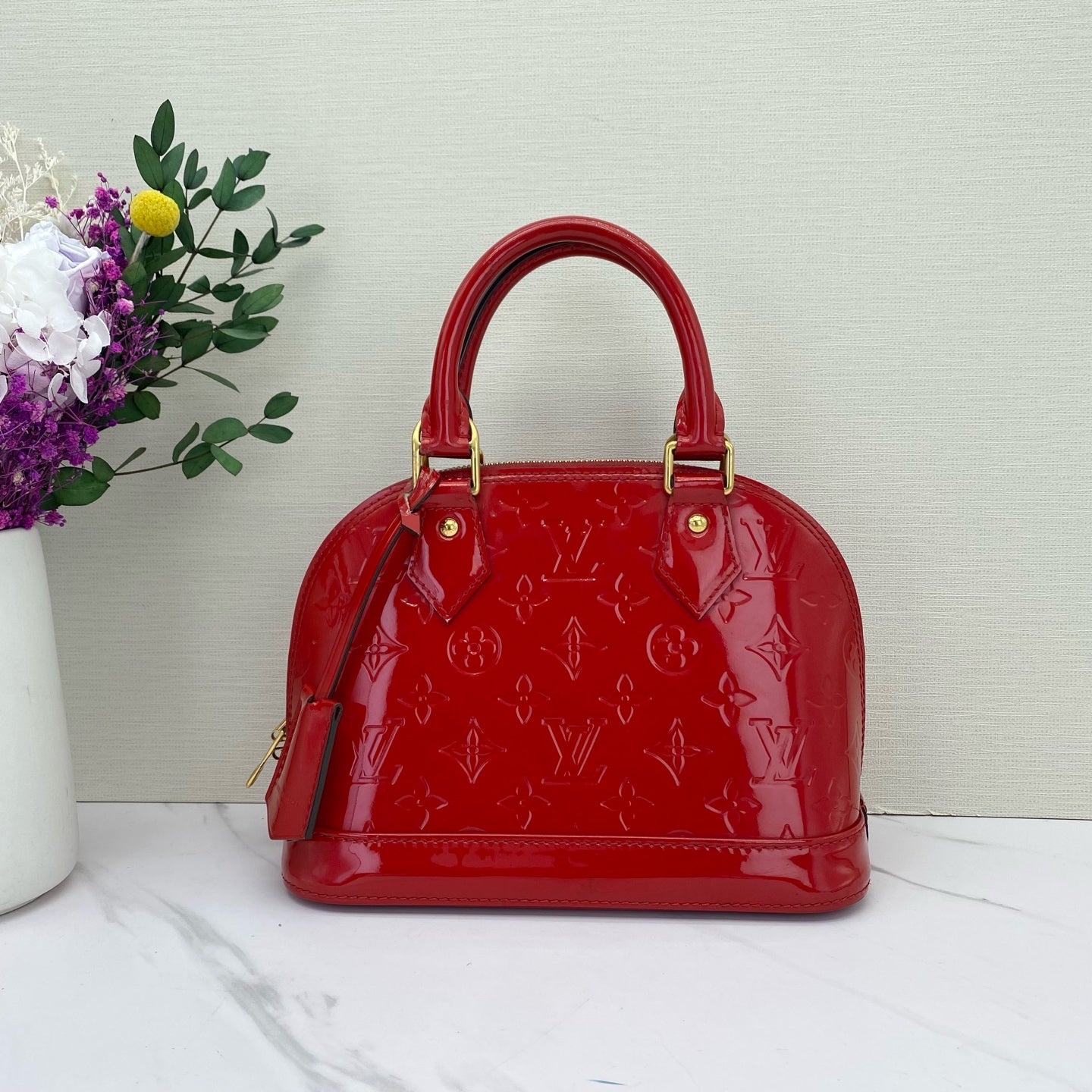 Louis Vuitton - Alma BB - Patent leather - Red - (mini)