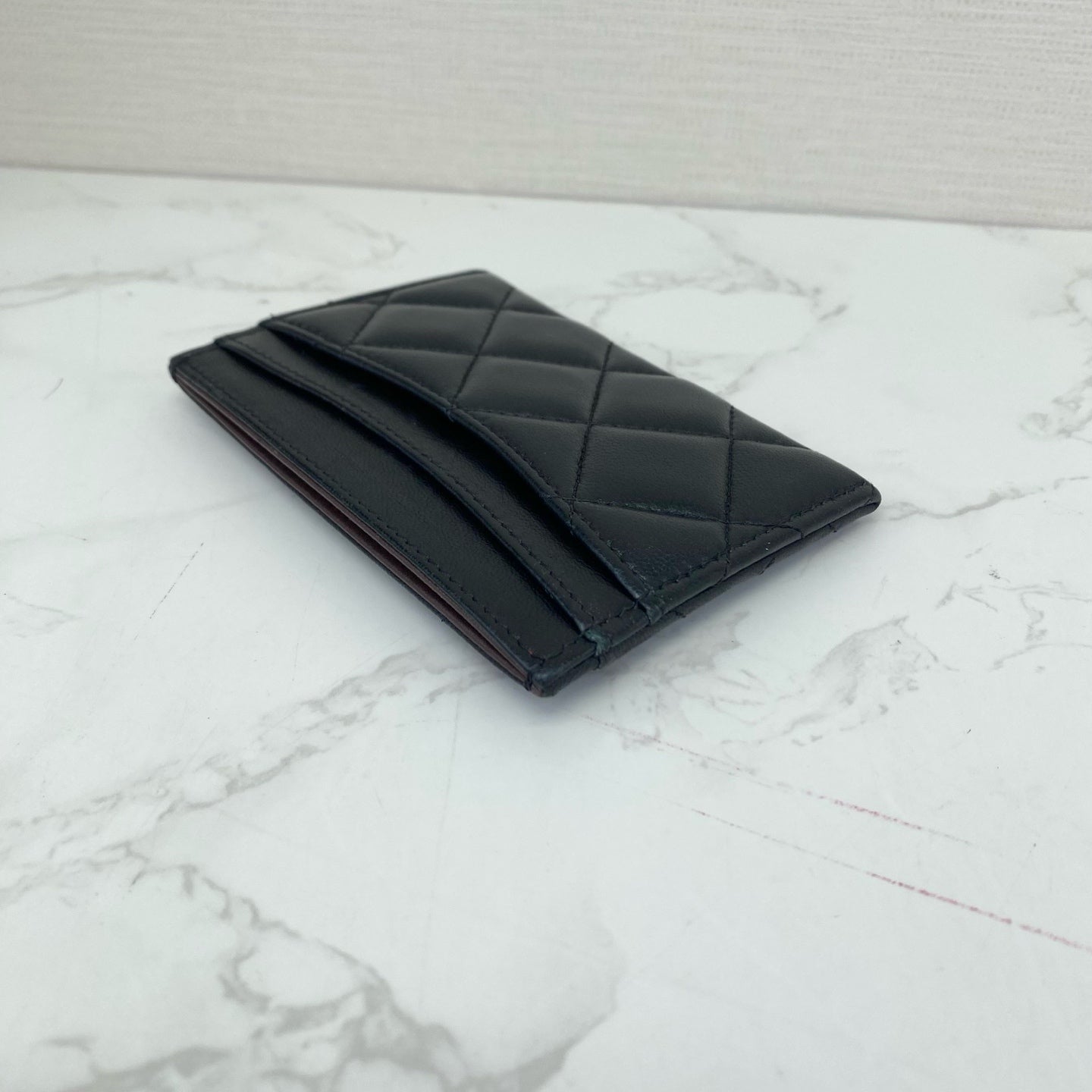 Chanel - Classic Flap Cardholder - Lambskin leather - Black - (small)