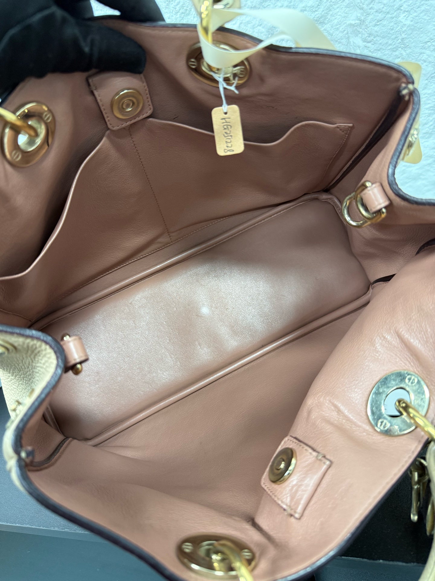 Dior - VIP Tote - Grained leather - Beige - (Medium)