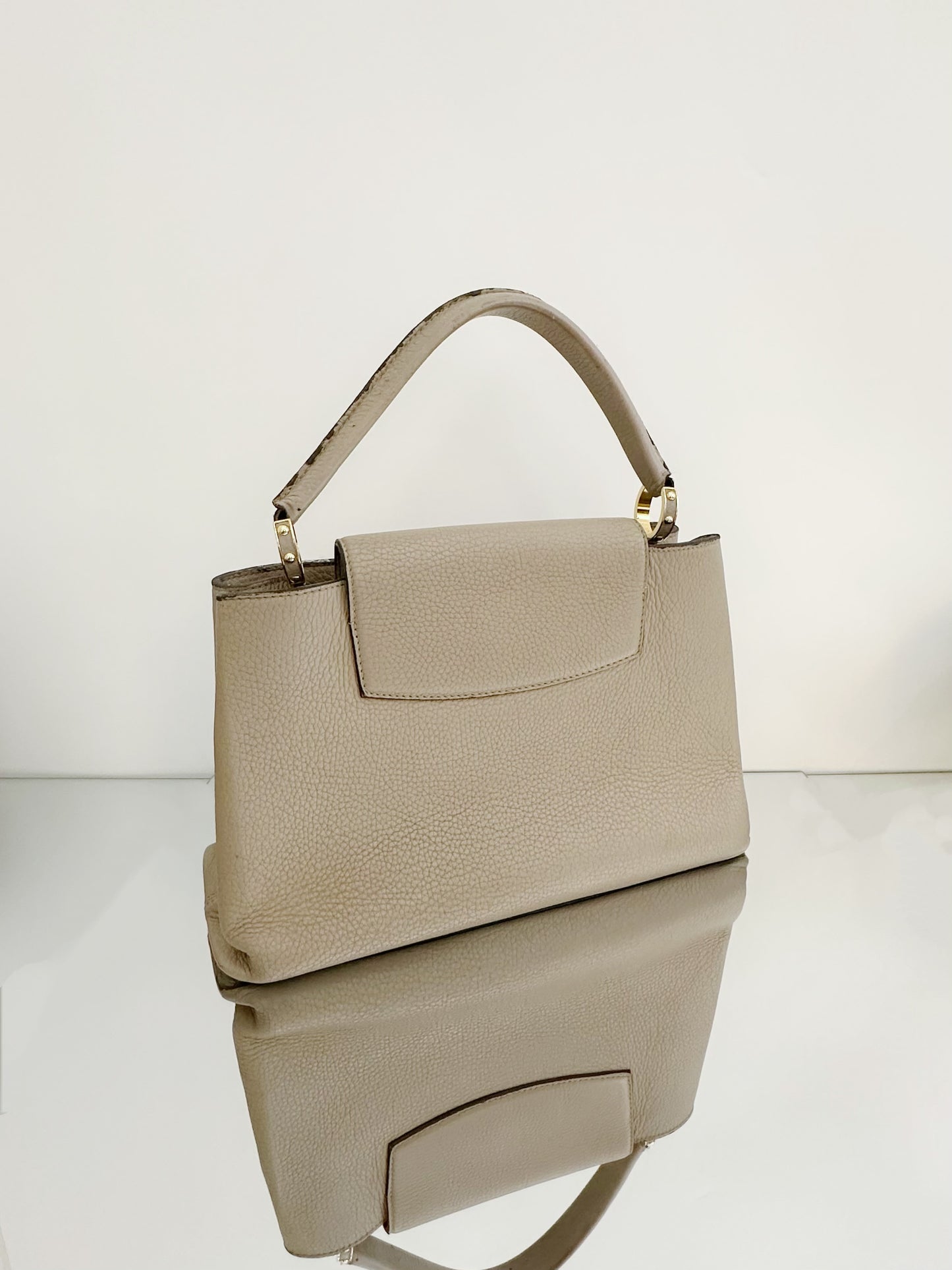 Louis Vuitton - Capucines - Leather - Grey - (Large)