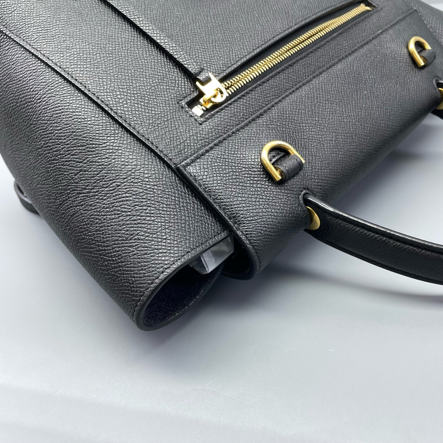 Celine - Belt Bag - Grained calfskin leather - Black - (small)