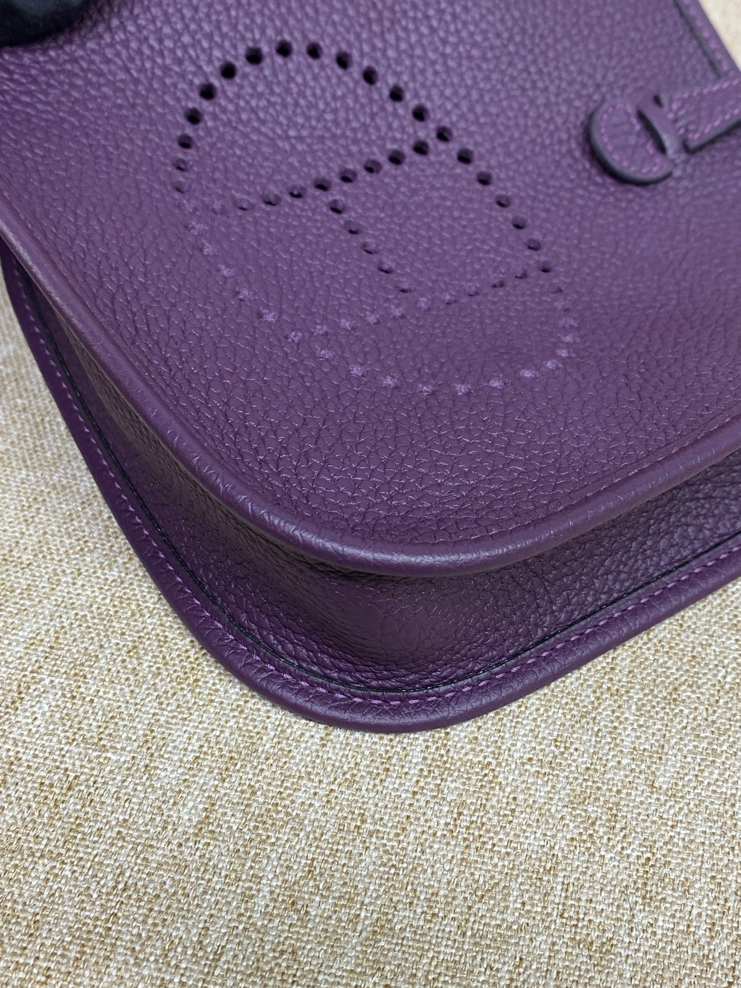 Hermes - Evelyne 16 Amazone mini - Taurillon Clemence leather - Blackcurrant Purple (Cassis) - (mini)