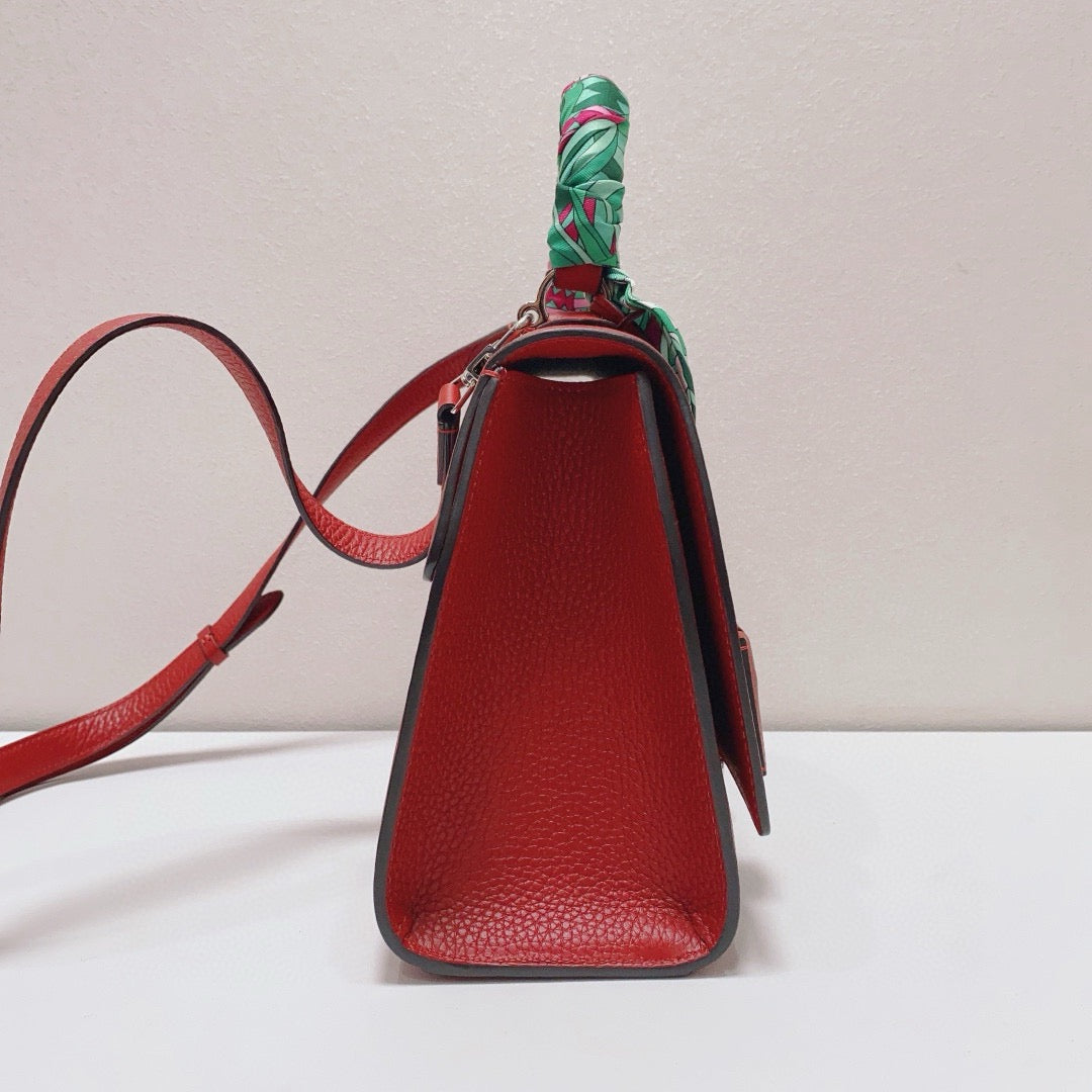 Moynat - Rejane - Grained calfskin leather - Red - (Medium)
