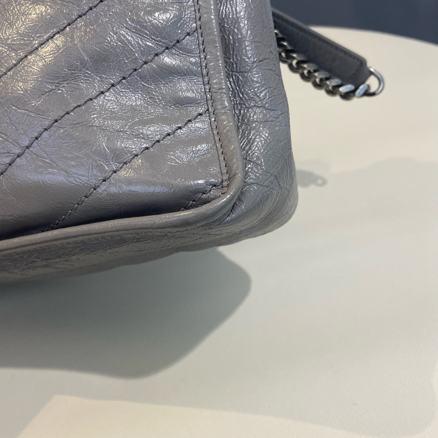 Saint Laurent - Niki Medium - Leather - Grey - (medium)