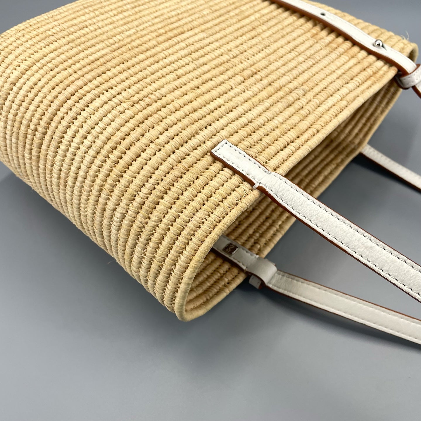 LOEWE - Woven Tote Bag with Anagram Patch - Wicker and Leather - Beige and Brown - (Small)