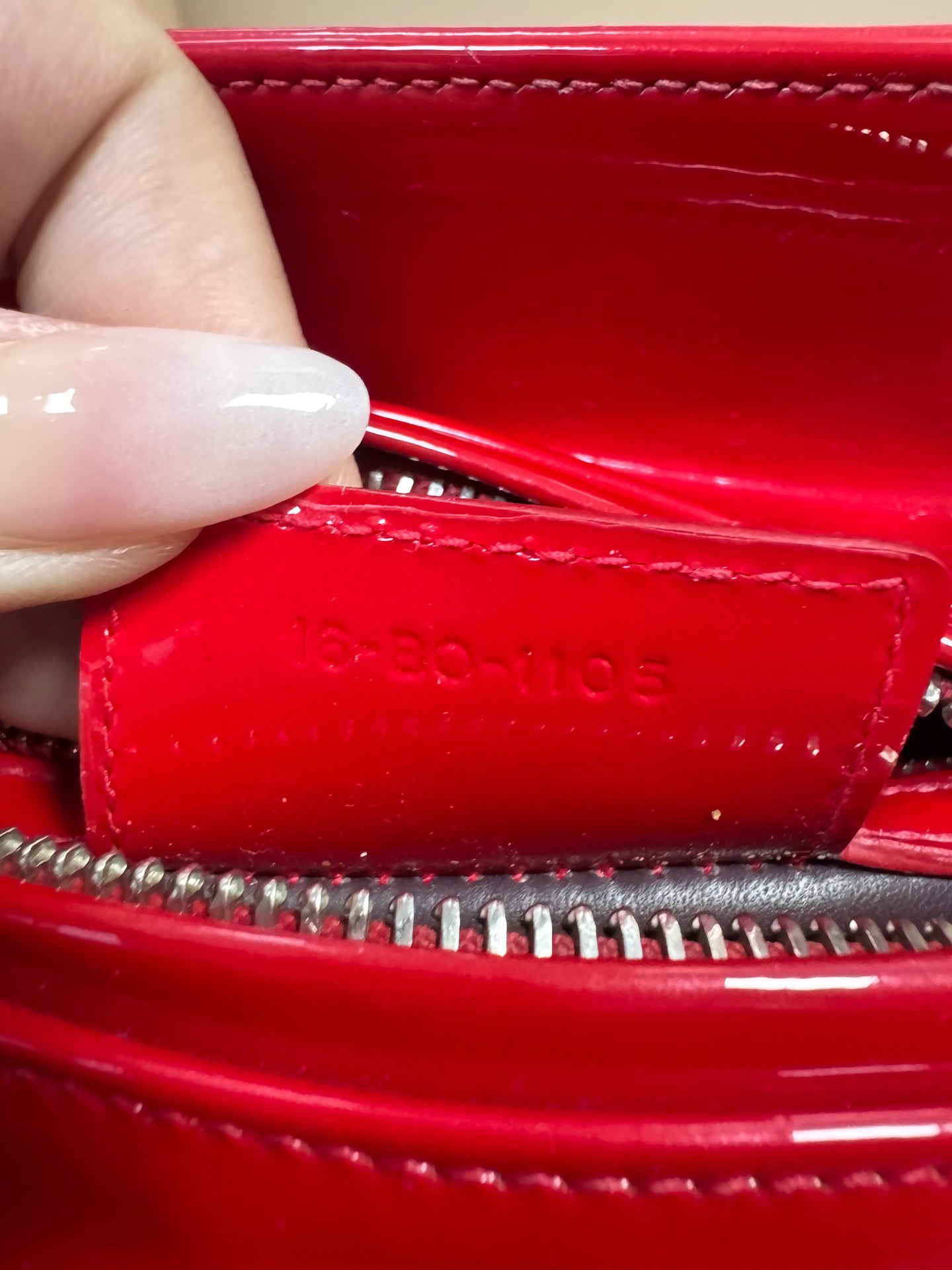 Dior - Lady Dior - Patent leather - Red - (Medium)