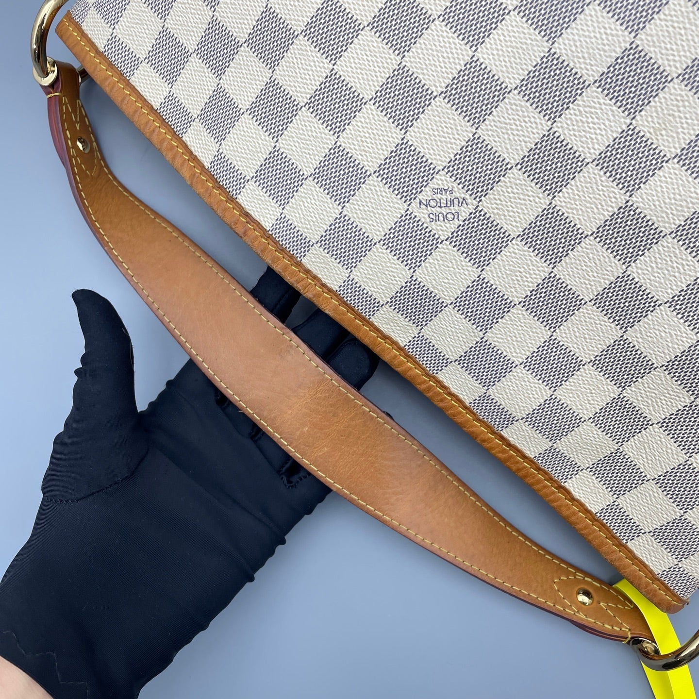 Louis Vuitton - Delightful MM - Damier Azur coated canvas with natural cowhide leather trim - White - (medium)