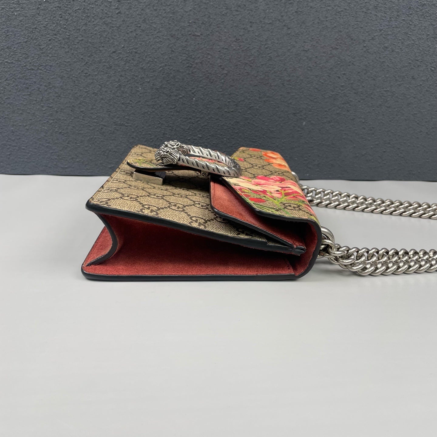Gucci - Dionysus Small Shoulder Bag Geranium Print - GG Supreme canvas - Multicolour - (Small)
