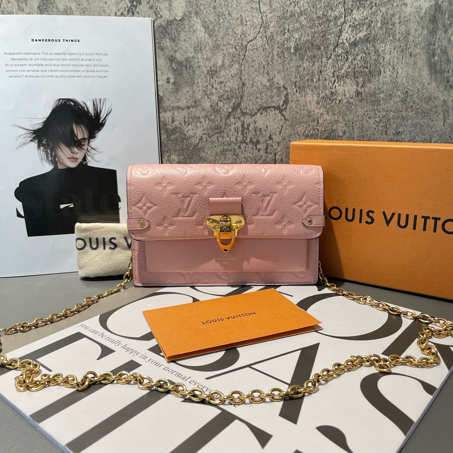 Louis Vuitton - Vavin WOC - Leather - Pink - (mini)