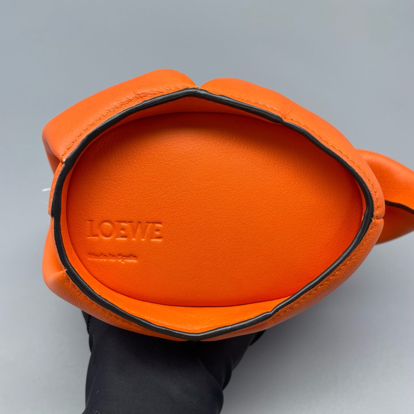 Loewe - Elephant Bag - Pebbled calfskin leather - Orange - (mini)
