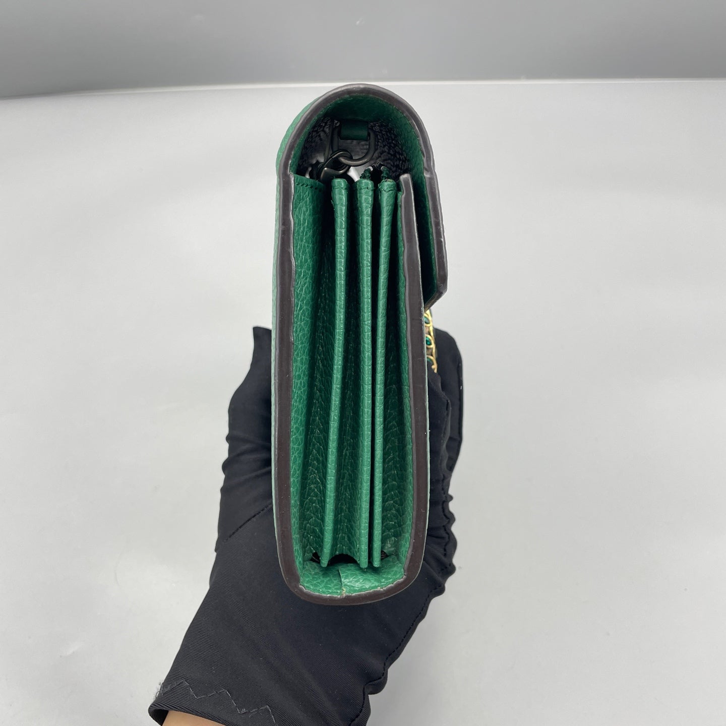 Gucci - Dionysus Wallet on Chain - Grained leather - Green - (mini)