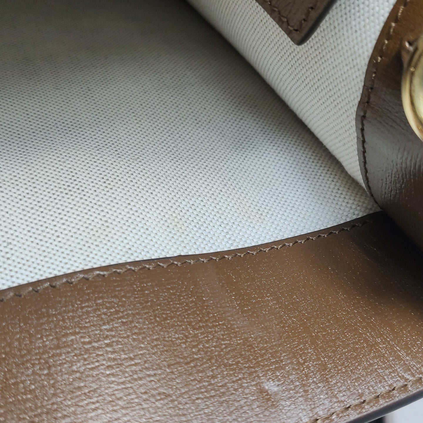 Gucci - Interlocking Double G Tote Bag - GG Supreme canvas with leather trim - Beige and Brown - (Large)